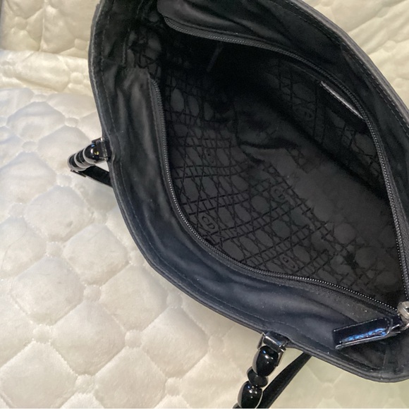 Christian Dior Malice black nylon shoulder bag with beads and silver hardware - Picture 11 of 16